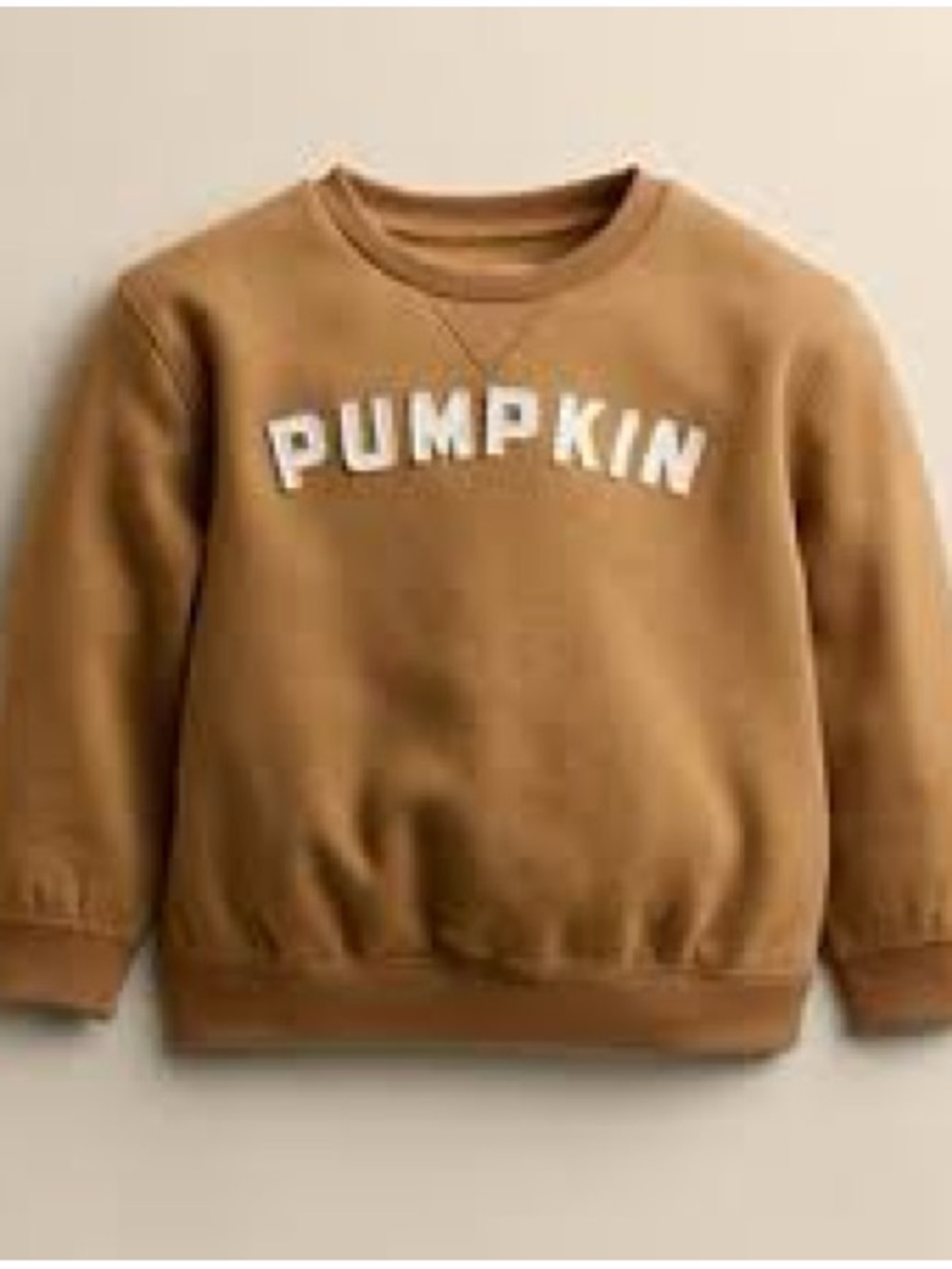 Little Co Lauren Conrad Kids Pumpkin Sweatshirt Super Soft Brown Fall NWT S 3M